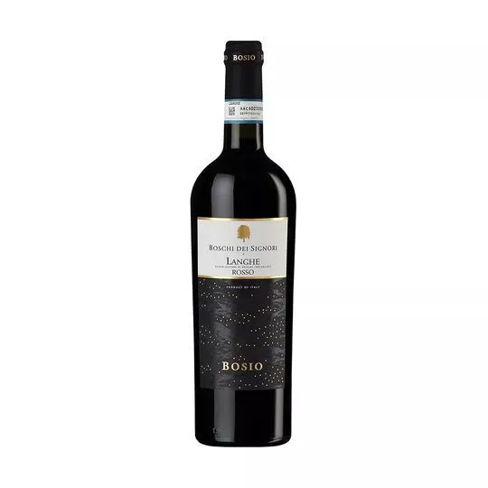 Vinho Bosio Langhe Rosso Tinto- Barbera - Nebbiolo- Itália, Piemonte- 750ml- La Pastina