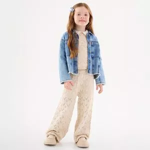 Jaqueta Jeans<BR>- Azul Claro<BR>- Up Baby