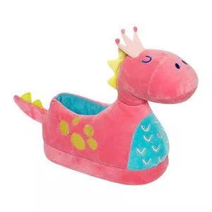 Pantufa Dinossauro<BR>- Rosa