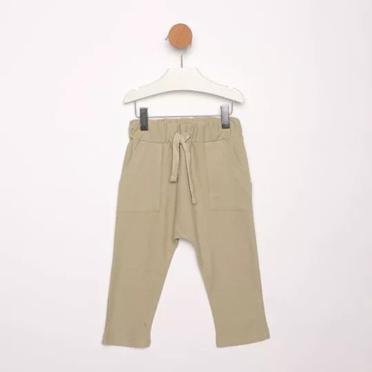 Calça Reta- Verde Militar