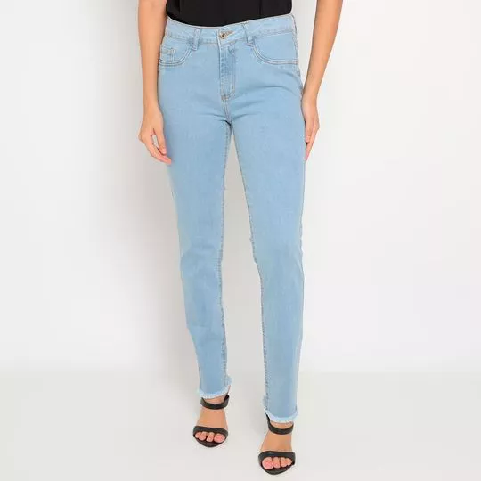 Calça Jeans Nix High- Azul Claro- Lança Perfume