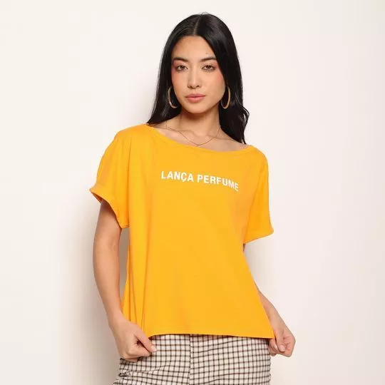 Camiseta Lança Perfume® - Amarelo Escuro - Lança Perfume