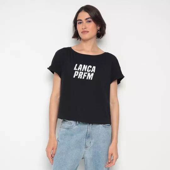 Camiseta Lança Perfume®- Preta- Lança Perfume