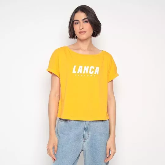 Camiseta Lança Perfume®- Amarelo Escuro- Lança Perfume