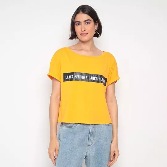 Camiseta Lança Perfume®- Amarelo Escuro- Lança Perfume