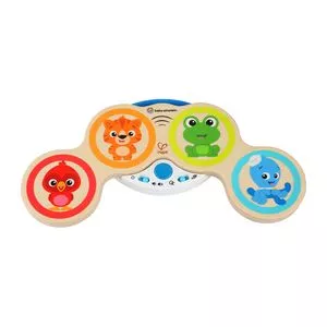 Bateria Musical Infantil<BR>- Bege & Azul<BR>- 20,3x1,74x38,1cm<BR>- Hape