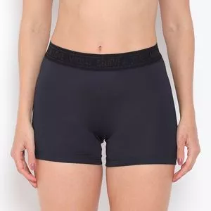 Short Com Recortes<BR>- Preto