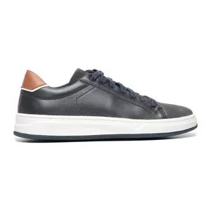 Tênis Com Recortes<BR>- Azul Marinho<BR>- KB Shoes