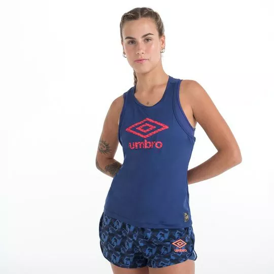 Regata Umbro® Com Recortes- Azul Marinho