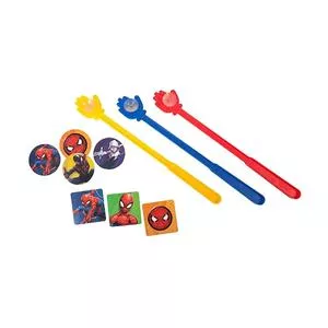 Tapa Certo Spider Man®<BR>- Azul & Vermelho<BR>- 92Pçs<BR>- Estrela