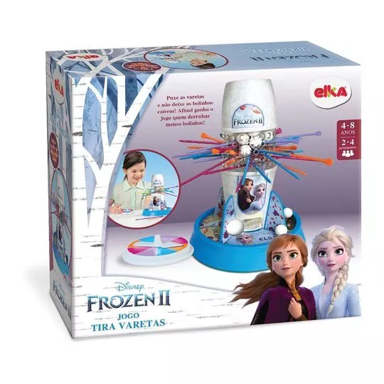 Jogo Tira Varetas Frozen®- Off White & Azul Claro- 49Pçs- Elka