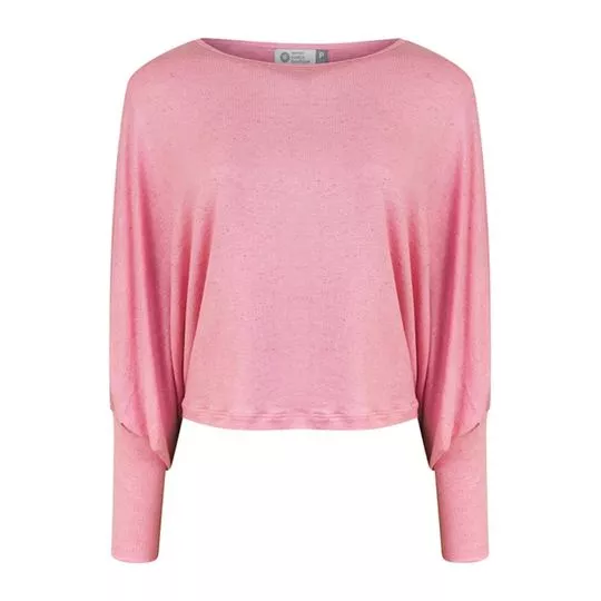 Blusa Em Linho- Rosa Claro