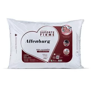 Travesseiro Suporte Firme<BR>- Branco<BR>- 70x50cm<BR>- 180 Fios<BR>- Altenburg