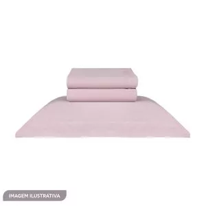 Jogo De Cama Day By Day King Size<BR>- Rosa Claro<BR>- 4Pçs