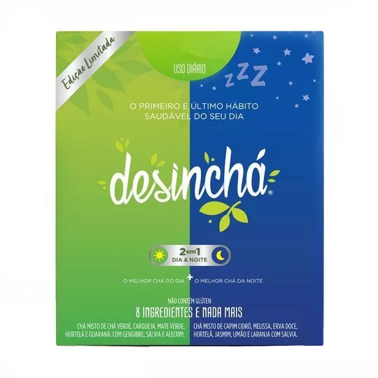 Desinchá 2 Em 1- 60 Sachês- Desinchá