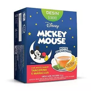 DesinKids Chá Mickey<BR>- Tangerina & Maracujá<BR>- 15 Sachês<BR>- Desinchá