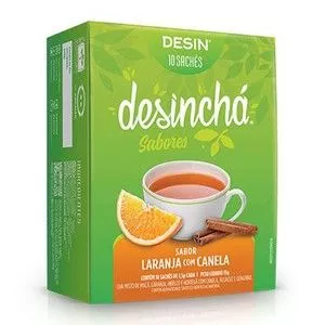 Desinchá Sabores<BR>- Laranja Com Canela<BR>- 10 Sachês<BR>- Desinchá