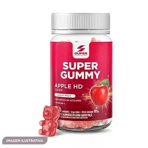 Super Gummy Apple HD<BR>- Maçã<BR>- 30 Unidades<BR>- Desinchá