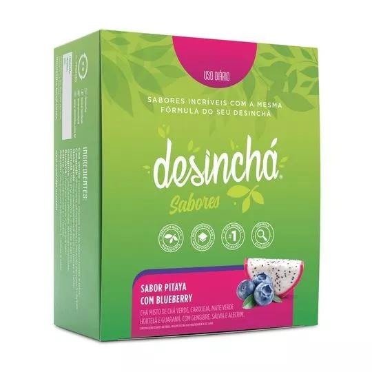 Desinchá- Pitaya Com Blueberry- 30 Sachês- Desinchá