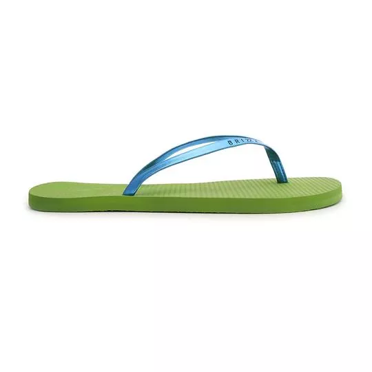 Chinelo Em Relevo- Azul & Verde- Arezzo & Co.