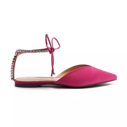 Slingback Acetinado- Pink- Schutz