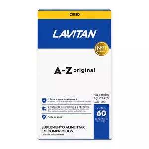 Suplemento Alimentar Lavitan A-Z Original<br /> - 60 Comprimidos Revestidos