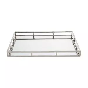 Bandeja Espelhada<BR>- Inox & Espelhada<BR>- 5x56x36cm<BR>- Wolff