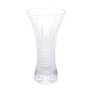 Vaso Queen Em Relevo<BR>- Cristal<BR>- 30xØ16cm<BR>- Wolff