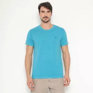 Camiseta Básica<BR>- Azul