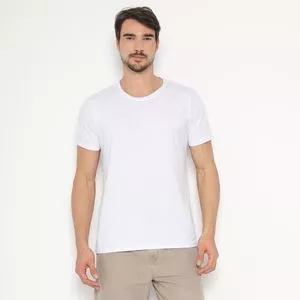 Camiseta Básica<BR>- Branca