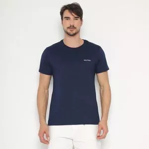 Camiseta Básica<BR>- Azul Marinho