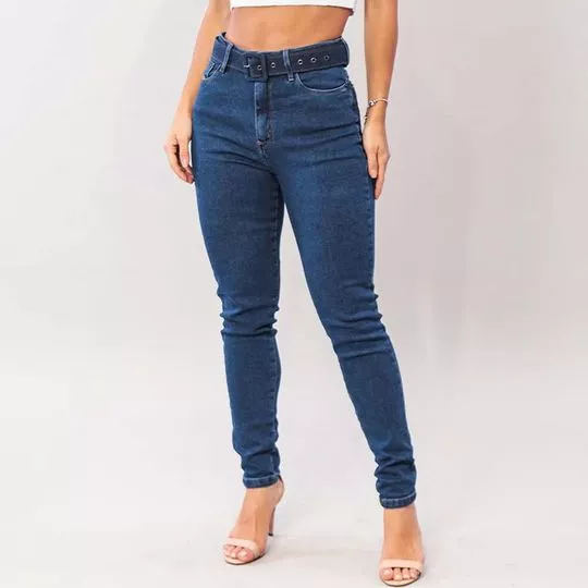 Calça Jeans Mom- Azul