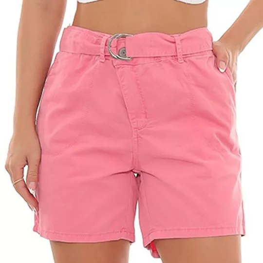 Short Em Sarja- Rosa