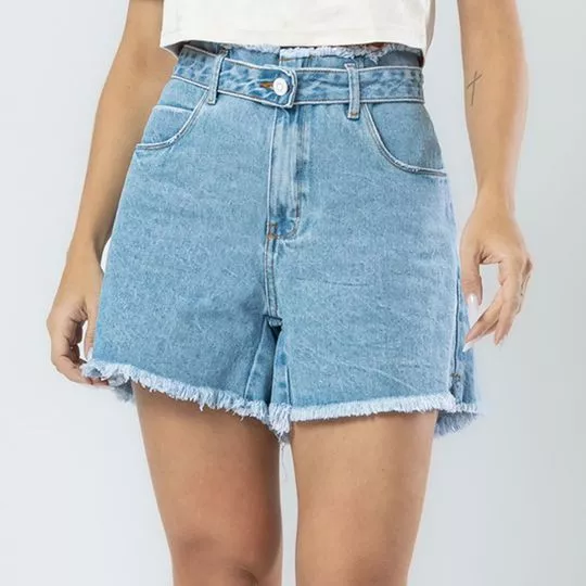 Short Jeans Mom- Azul