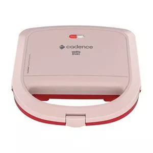 Waffle Maker Waf200<BR> - Rosa Claro & Vermelho<BR> - 9,2x23x22,7cm<BR> - 127V<BR> - 750W<BR> - Cadence