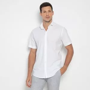 Camisa Regular Fit<BR>- Branca