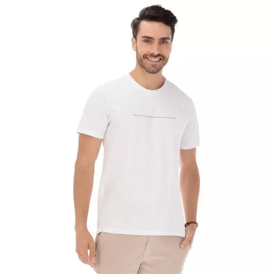 Camiseta Listra- Branca & Preta