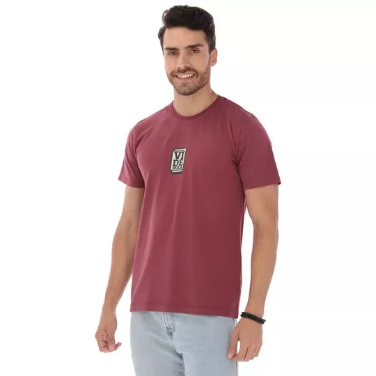 Camiseta Vide Bula- Vinho & Preta