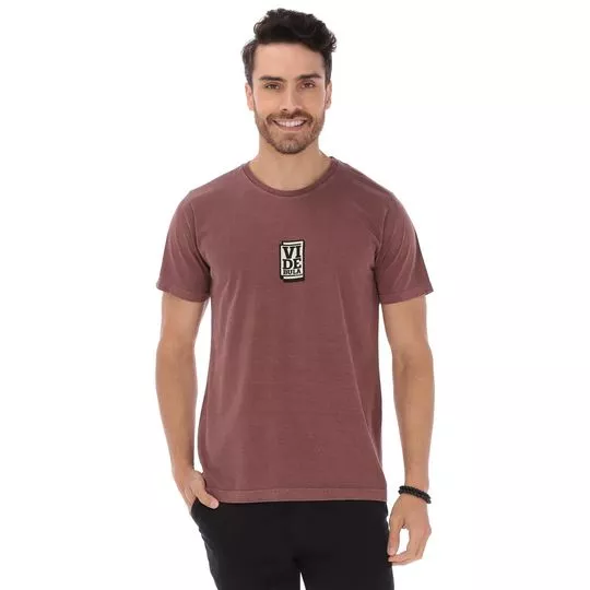 Camiseta Vide Bula- Vinho & Preta