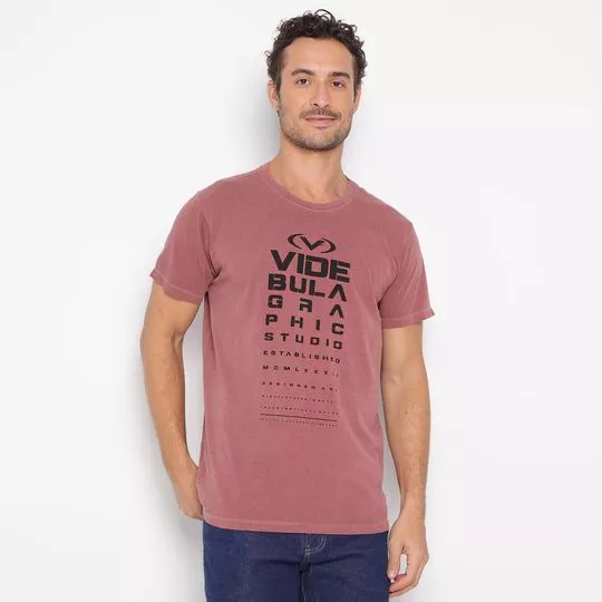 Camiseta Vide Bula®- Vinho & Preta