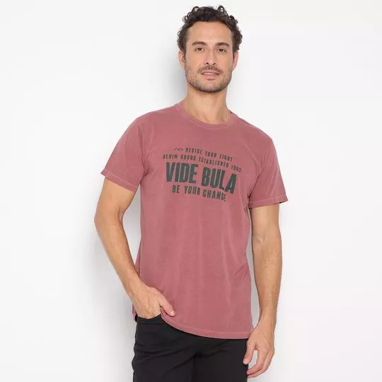 Camiseta Vide Bula®- Vinho & Branca