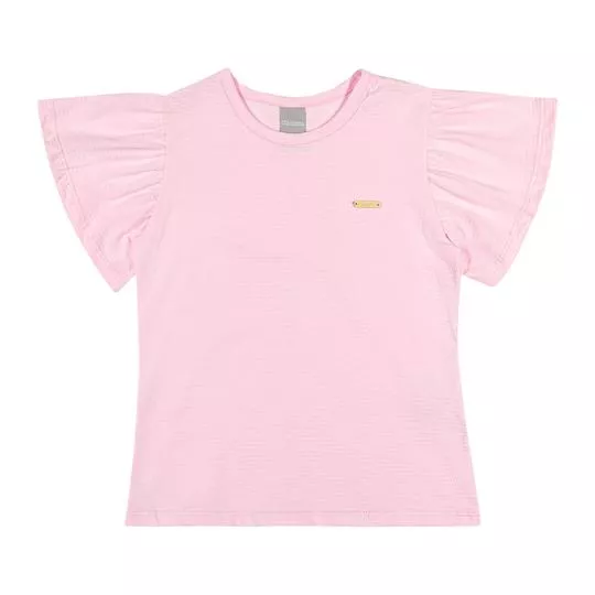 Blusa Texturizada- Rosa