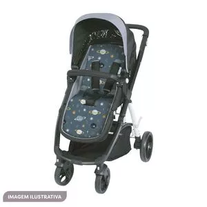 Almofada Para Carrinho Dupla Face<BR>- Azul Marinho & Bege Escuro<BR>- 5x35x40cm<BR>- Clingo