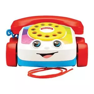 Telefone Feliz Fisher-Price®<BR>- Branco & Vermelho