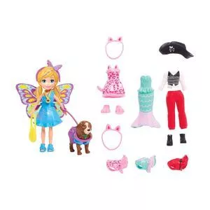 Polly Pocket® Pet Com Fantasias<BR>- 20x20,5x4,5cm<BR>- Mattel