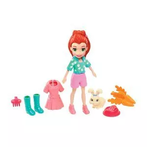 Polly Pocket® Com Bichinho<BR>- 16,5x16,4x4cm<BR>- Mattel