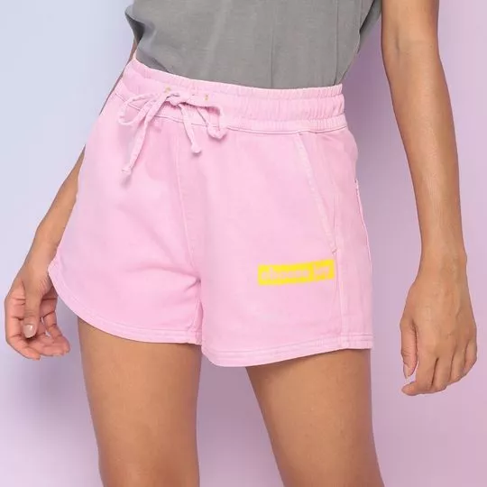 Short Jeans Com Amarração- Rosa- ZINCO