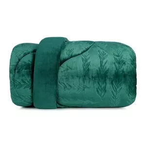 Edredom Blend Elegance King Size<BR>- Verde Escuro<BR>- 260x280cm