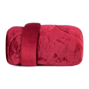 Edredom Blend Elegance King Size<BR>- Vermelho<BR>- 260x280cm