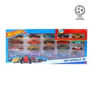 Hot Wheels Die-Cast<BR>- 20Pçs<BR>- Mattel